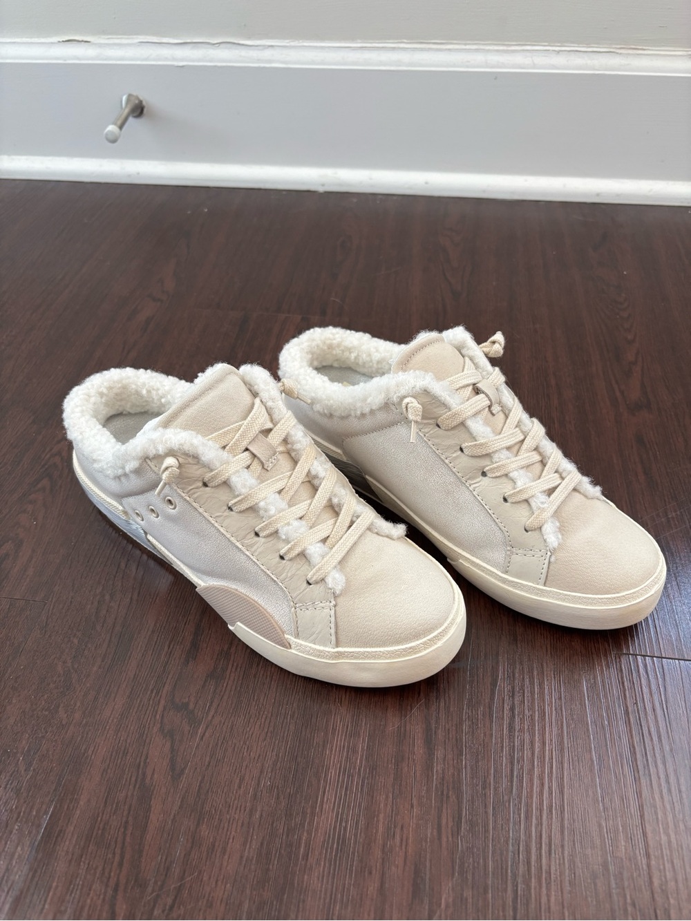 Dolce Vita Zantel Slip-On Mule Sherpa-Trim Sneakers — NEVER BEEN WORN
